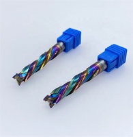 Fresa de compresión espiral de carburo SUPAL de 3/8 con recubrimiento de TiAlN, OEM/ODM disponible para maderas compuestas, fresas de extremo de alta velocidad CNC