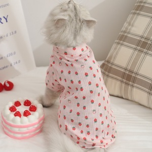 <b>Cat</b> <b>Clothes</b> Vest Summer Breathable Yellow Pink For Ragdoll British Shorthair Kitten Pet Apparel - Product Image 4