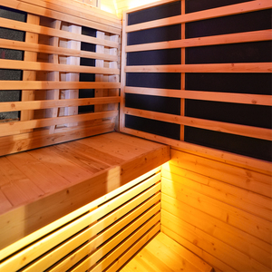 Sauna de Madera de Abeto Maciza de Lujo Moderno con Calefacción por Infrarrojos Lejanos para 3-4 Personas, Fácil Instalación, Ideal para la Sala de Estar - Product Image 6