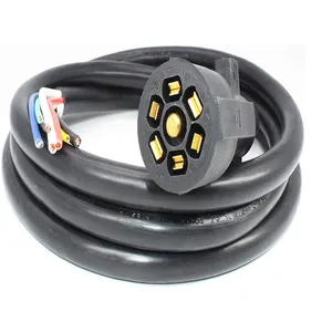 OEM Heavy Duty 8 Foot Wire Harness X-Haibei 7 Way Trailer Plug Inline Cord Connector RV Towing wire harness