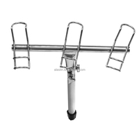 Vente directe d'usine, accessoires marins, porte-canne en acier inoxydable robuste pour bateau