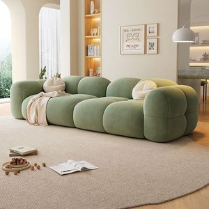 Juego de Muebles de Sala de Estar de Diseño Moderno en Oferta, Material de Pana de Color Sólido, Muebles Reclinables Modulares / Sala de Estar Moderna - Product Image 3