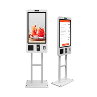 Kiosque de paiement automatique Sinmar avec écran tactile intelligent de 24 pouces et 32 pouces pour restaurant, centre commercial