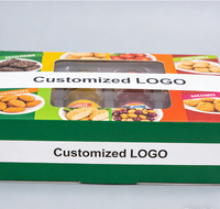 Durable Recyclable Paper Noodle Box with Clear Window for Industrial Food Display