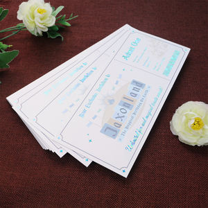 Tarjeta <span class=keywords><strong>de</strong></span> Invitación Personalizada para Parque <span class=keywords><strong>de</strong></span> Atracciones con Estampado Láser Azul Único para <span class=keywords><strong>Cumpleaños</strong></span> y Bodas - Product Image 5