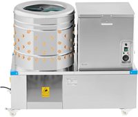 Machine à plumer les volailles automatique à moteur haute puissance en acier inoxydable, pour usage commercial, avec une productivité élevée