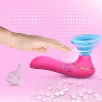 Masseur à 5 fréquences par aspiration, rechargeable par USB, en silicone, appareil de soin personnel silencieux, étanche, avec design à impulsions stimulantes