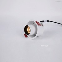 Spot LED encastré moderne 7W 10W 90mm IP65 en aluminium, tube long, CRI 95 élevé, anti-éblouissement, orientable, pour maison et bureau, 120°