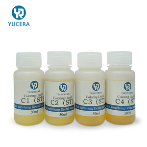 Yucera colorante dentale liquido 16 colori per Zirconia corona completa contorno materiali dentaria laboratorio dentiere tintura liquido - Product Image 4