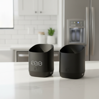 Mini balance à café portable numérique de précision rechargeable avec récipient doseur et écran LED – Outil de cuisine et pâtisserie