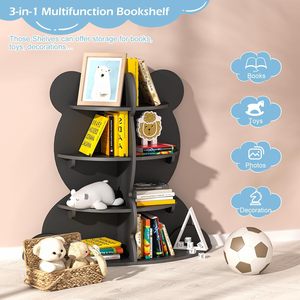 202501 enfants étagère ours enfant en bas âge <span class=keywords><strong>livre</strong></span> support 4 niveaux bébé enfant bibliothèque jouet organisateur <span class=keywords><strong>livre</strong></span> stockage bois <span class=keywords><strong>présentoir</strong></span> étagère - Product Image 5