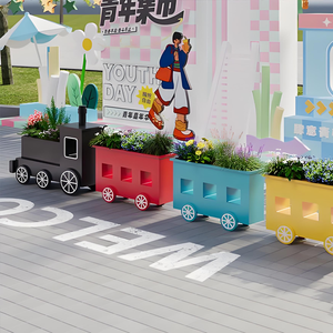 Les boîtes à fleurs en acier galvanisé de haute qualité conviennent aux boîtes à fleurs extérieures modernes utilisées dans la décoration de restaurant d'hôtel - Product Image 4