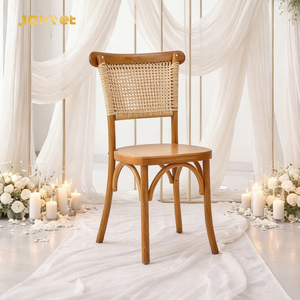 <span class=keywords><strong>Chaises</strong></span> de salle à manger empilables en bois naturel Woeaving pour événements et mariages - Product Image 1