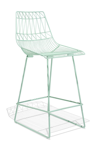 Modern Metal Bar <b>Stool</b> Chair Powder-Coated Finish Backrest and Footrest for Sleek and Comfortable Seating for Bar Garden Room - Product Image 6