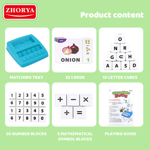 Zhorya Learning Educational Toys 2 <span class=keywords><strong>in</strong></span> 1 Matching Alphabet Words ortografia <span class=keywords><strong>gioco</strong></span> di matematica per bambini - Product Image 5