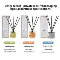 Diffuseur à bâtonnets artisanal sans alcool 100 ml, éco-responsable, avec huiles essentielles, longue durée, élimination des odeurs, parfum d'ambiance pour la maison