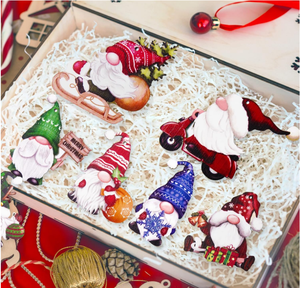 Christmas Deer Hut Colgante de plástico Gingerbread Decoración de árbol de Navidad con colgante de lámpara - Product Image 3