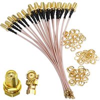 Câble d'extension d'antenne FPV coaxial RF, assemblage coaxial, SMA femelle vers SMA mâle, câble à angle droit, câble RG174 RG178, câble d'antenne