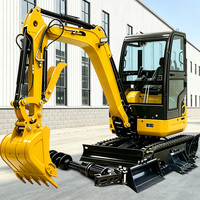 Excavatrice sur chenilles d'origine avec cabine, moteur Kubota certifié Euro 5, attache rapide, pour projets municipaux