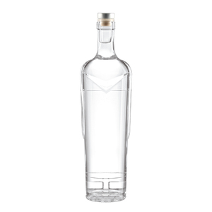 Wholesale Unique Design Luxury Empty Glass Wine Bottle Vodka <strong>Gin</strong> 500ml 750ml Cork <strong>Special</strong> Shaped Whiskey Tequila - Product Image 2