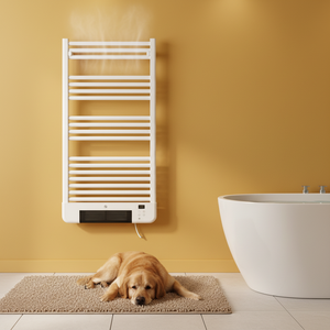 Sèche-serviettes chauffant <span class=keywords><strong>avec</strong></span> ventilateur, construction métallique, 2000W, protection contre la surchauffe, fixation murale - Product Image 6