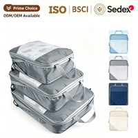 Sacs de compression légers pour bagages de voyage, organisateurs de bagages extensibles, sacs de rangement pour les essentiels de voyage