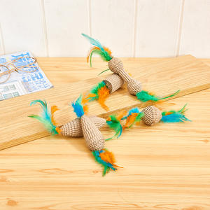 2025 Bestseller Katzenspielzeug Feder-Karton-Kratzspielzeug Kätzchen-Rollspielzeug für Katzen zum Spielen im Innenbereich - Product Image 2