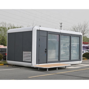 Ticari mobil uzay kapsülü konteyner tasarımı prefabrik çelik elma kabin ev için oteller, ofisler, plaj <span class=keywords><strong>Bar</strong></span> ve Cafe