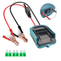 Adaptateur de batterie au lithium pour outils électriques Makita Dewei Mi Woqili Ubi, pince de batterie, pince crocodile avec interrupteur fusible