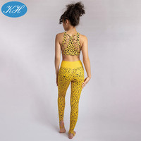 Ensemble de vêtements exotiques, vêtements OEM léopard jaune, costume collant de danse pôle, prix d'usine, nouveau