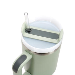 Bouteilles en acier inoxydable avec poignée et paille, gobelet isotherme à vide pour <span class=keywords><strong>voiture</strong></span> et extérieur, isolation thermique de 6 à 12 heures, logo personnalisé - Product Image 1