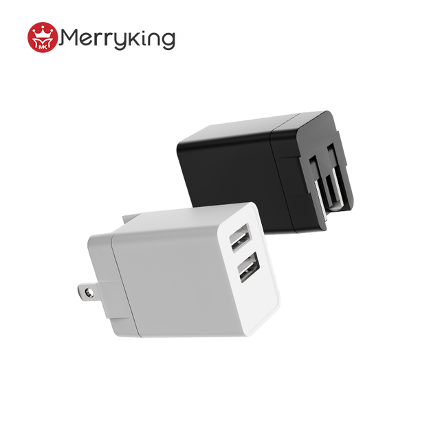 Wholesale Dual Interchangeable Usb Charger 5V 2A 10W Wall Charger Adapter US Charger