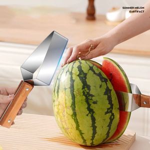 Cortador de sandía de acero inoxidable, reutilizable, que ahorra trabajo, rebanador de frutas, divisor, accesorios de cocina para cortar verduras - Product Image 2