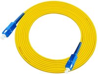 Kabel Patch Cord Fiber Optik Single Mode Simplex Fleksibel Berkualitas Tinggi OEM XXD SC ke SC FTTH dengan Garansi 12 Bulan