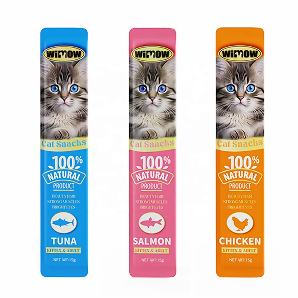 Recruit agente oem amostra livre, 15g de saúde e nutrição gato molhado saco de comida para gatos, animais de estimação, lanches, atacado