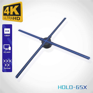 Dseelab 65X2 Dsee-65X WiFi แอป Cloud SD การ์ดขนาดใหญ่ขนาดใหญ่ LED 3D บาร์โฮโลแกรมผู้เล่นจอแสดงผลโฮโลแกรม - Product Image 2