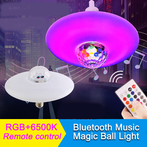 Điều Khiển Từ Xa RGB E27 Bóng Đèn <span class=keywords><strong>Led</strong></span> Âm Nhạc Bóng Đèn Âm Nhạc Với Loa Đèn Sân Khấu Âm Nhạc RGB Bầu Không Khí Tiệc Tùng - Product Image 6