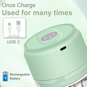 Portable Mini USB Charging Electric Meat Grinder Cheap Rechargeable <b>Vegetable</b> Garlic Masher Blender Food <b>Chopper</b> Made Plastic - Product Image 2