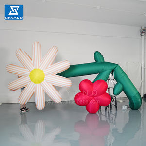 Fleurs publicitaires gonflables Alice au pays des merveilles Fleurs Art <span class=keywords><strong>Sculpture</strong></span> pour salon professionnel - Product Image 1