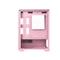 Boîtier PC de jeu Ruix Venus Micro-ATX Mini Mid Tower pas cher avec vue complète, deux panneaux en verre trempé et porte ouvrante