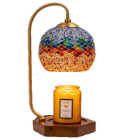 Lampe chauffe-bougie en métal avec minuterie lampe de fusion de bougie électrique lampe chauffe-cire moderne lampe chauffe-bougie réglable à brancher
