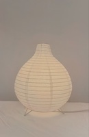 Lampe de table moderne minimaliste et écologique, pliable et faite à la main en papier Art Déco