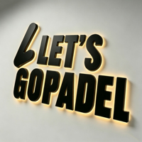 Lettres en métal 3D rétroéclairées par LED personnalisées de haute qualité, en acier inoxydable, pour la décoration publicitaire, logo mural personnalisé pour entreprise