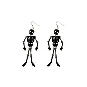 Horror calabaza cuchillo fantasma cráneo esqueleto araña acrílico pendientes Funky Spooky peculiar Halloween pendientes para mujeres niñas joyería - Product Image 5