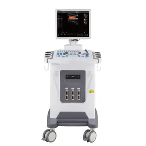 Tıbbi ultrason aletleri echo makine arabası renkli doppler ultrason makinesi