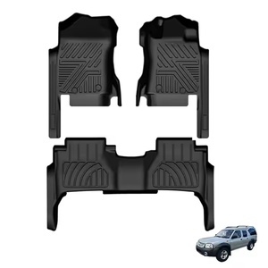 Hot Selling All Weather Waterproof Anti-Slip 5D TPE Custom Fit Floor Liners Right Hand <b>Driver</b> for Nissan Navara Car Carpet Mats - Product Image 4