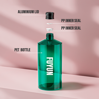 Bouteille de shampoing debout en plastique PET écologique de 300ml pour savon liquide avec pulvérisateur à pompe
