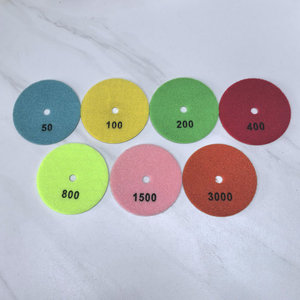 แผ่นขัดเพชรแห้งขนาด 4 นิ้ว (เรซิน+ผงเพชร) 50 ชิ้น # -3000 #   เครื่องเจียรแบบมุม ใช้ได้กับหินอ่อนหินแกรนิตหนา 3 มม. OEM - Product Image 3