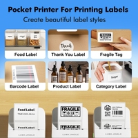 Papier autocollant thermique résistant à l'huile LUCK JINGLE 50 mm pour imprimante 2 pouces