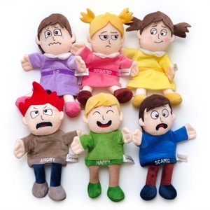 Marioneta <span class=keywords><strong>de</strong></span> mano <span class=keywords><strong>de</strong></span> dibujos animados <span class=keywords><strong>de</strong></span> niña linda con emociones, muñeco <span class=keywords><strong>de</strong></span> peluche, muñeco <span class=keywords><strong>de</strong></span> tela con relleno <span class=keywords><strong>de</strong></span> algodón PP para bebé, marioneta <span class=keywords><strong>de</strong></span> <span class=keywords><strong>dedo</strong></span>, accesorio para actuaciones - Product Image 1